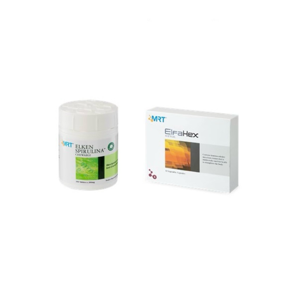 Paket Elken Spirulina Chewable + ElfaHex MRT Original