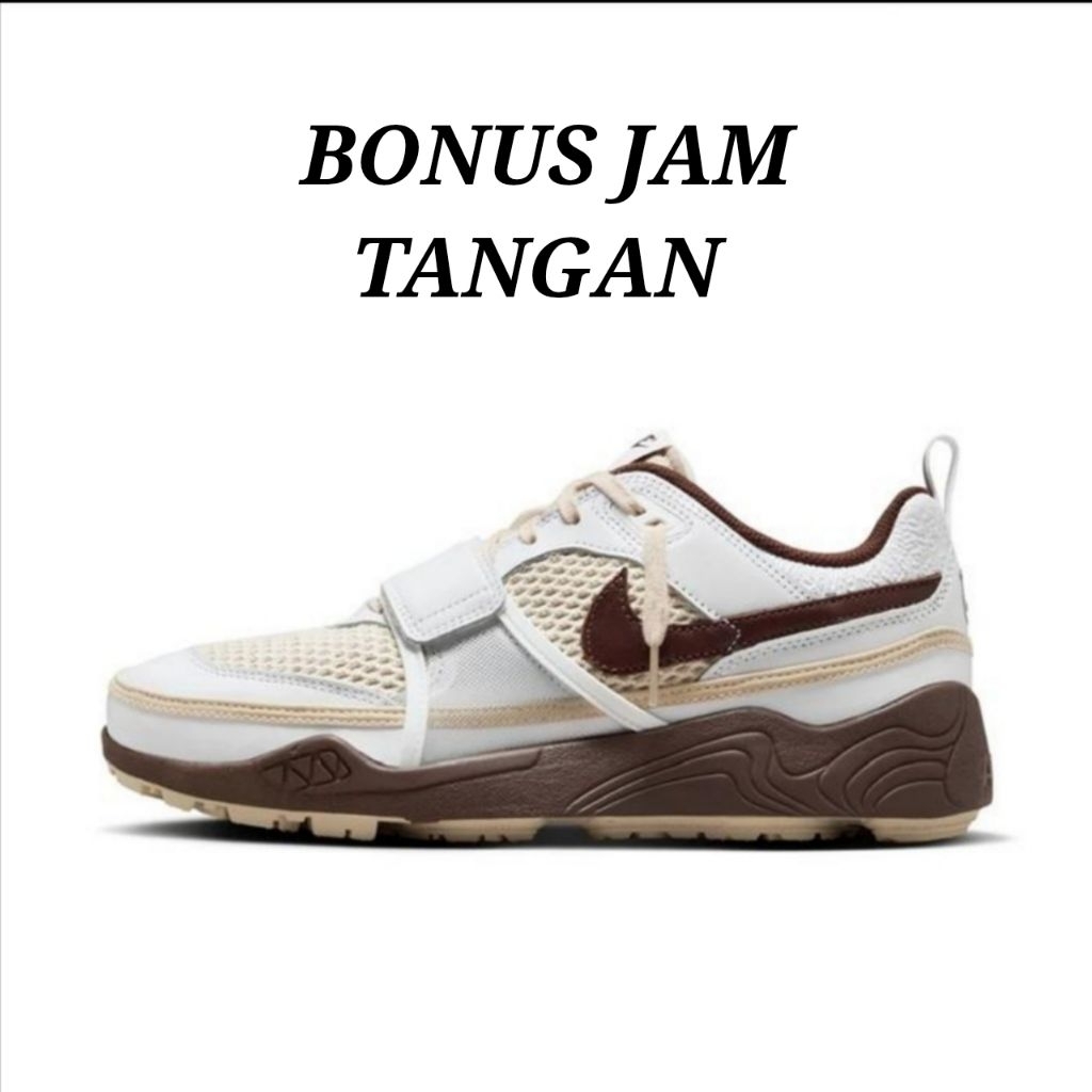 Sepatu NikeTravis Scott x Zoom Field Jaxx SP Light Chocolate