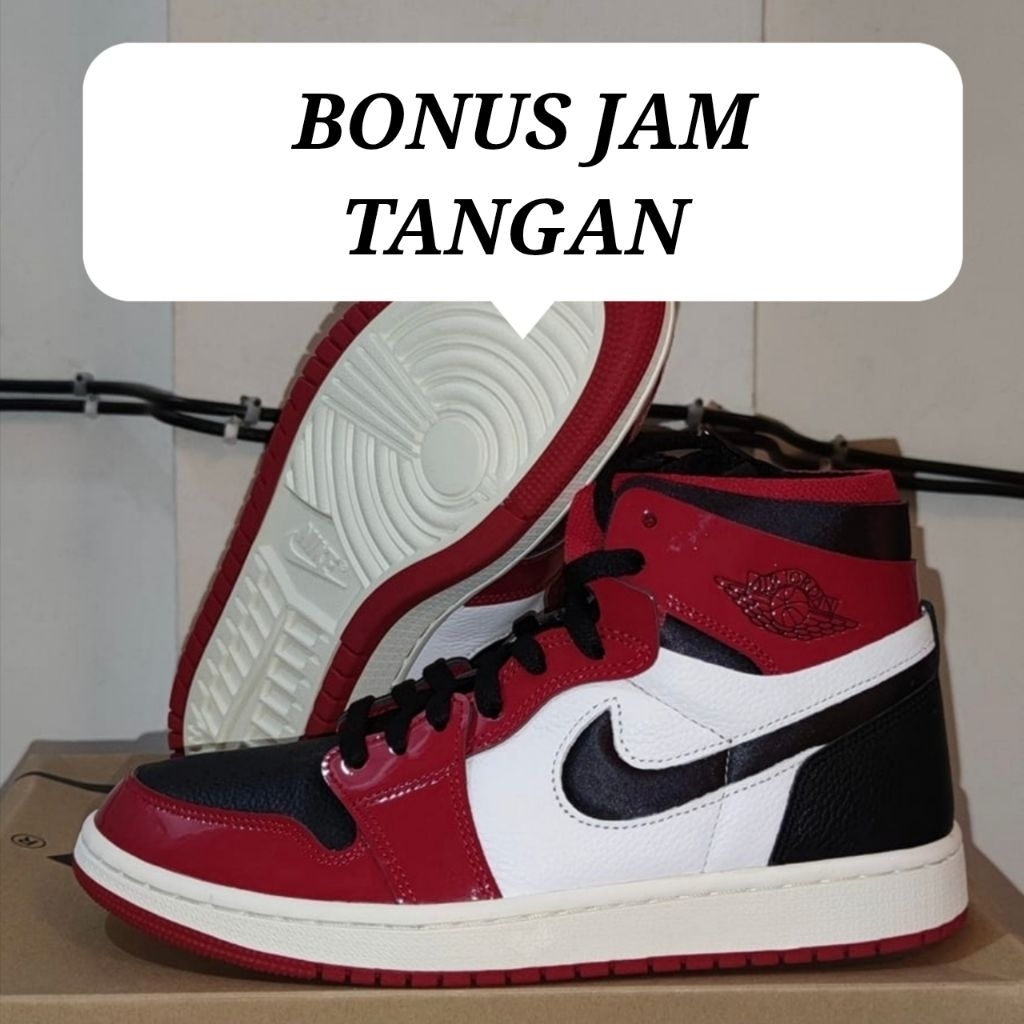 Sepatu Jordan 1 High Zoom Air CMFT Patent Chicago women