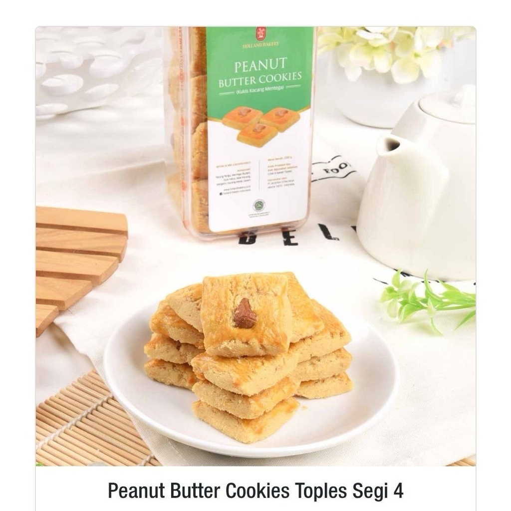 Peanut Butter Cookies Toples Segi 4 Holland Bakery