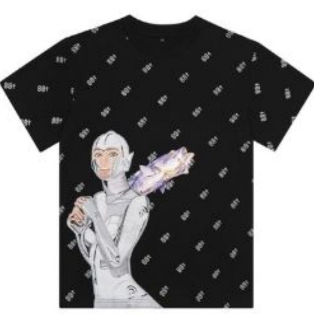 Kaos 88rising x sorayama all over logo AR tee