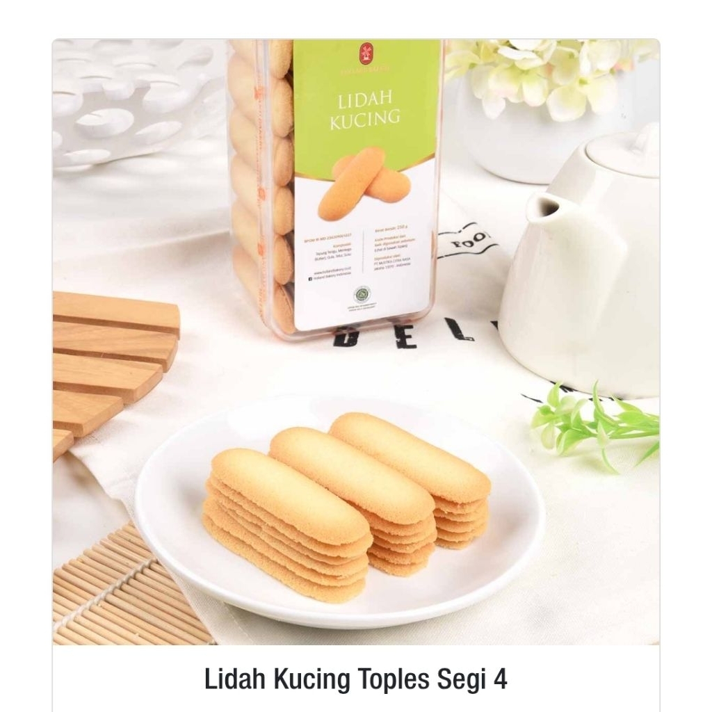 Lidah Kucing Toples Segi 4 Holland Bakery