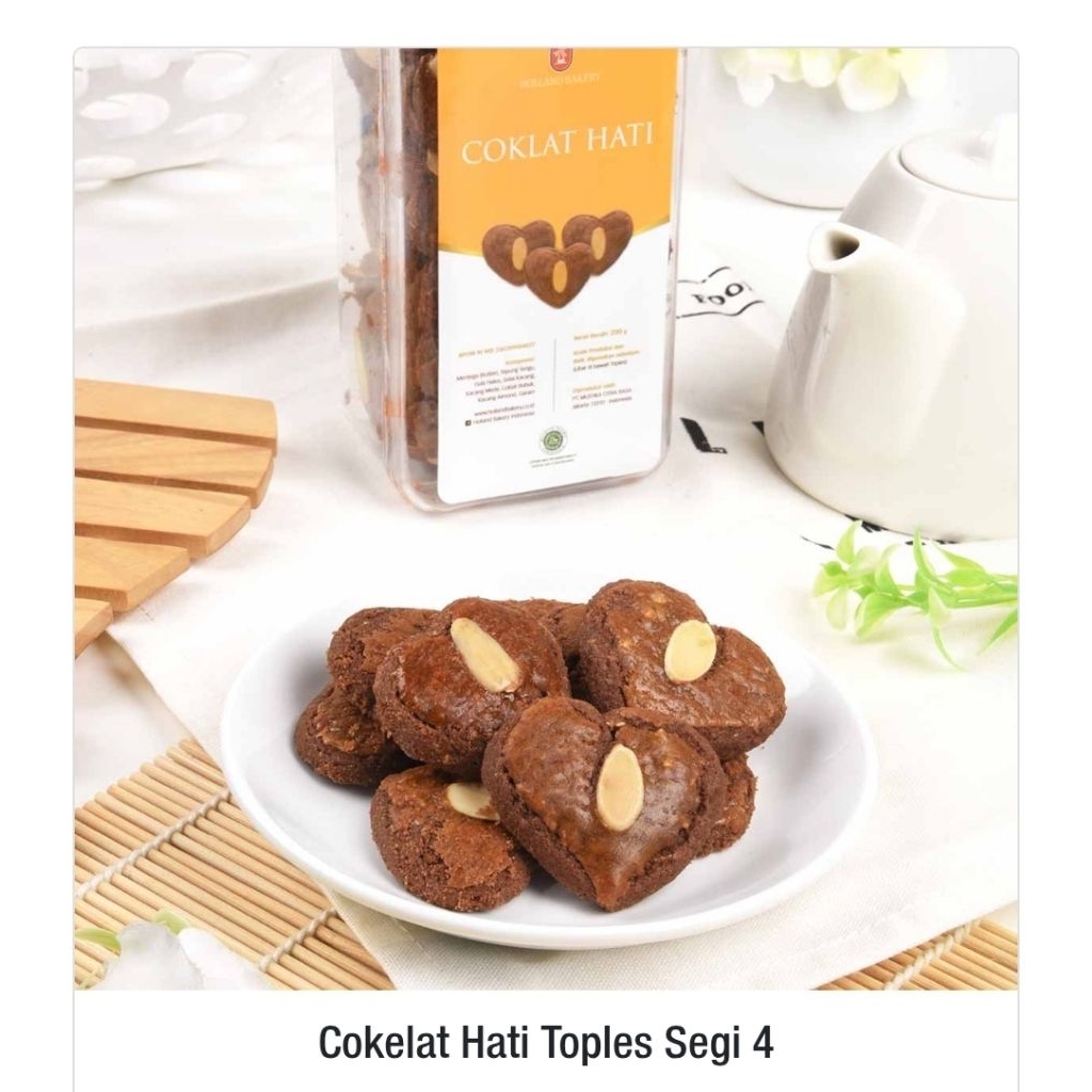 Cokelat Hati Cookies Kue Kering Holland Bakery