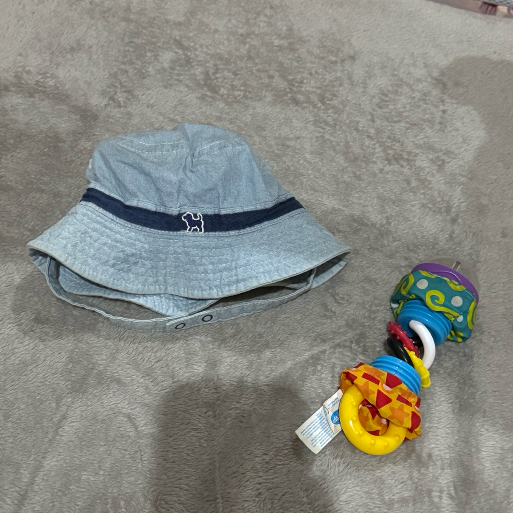 Preloved topi bluedog size 44cm (+admin)