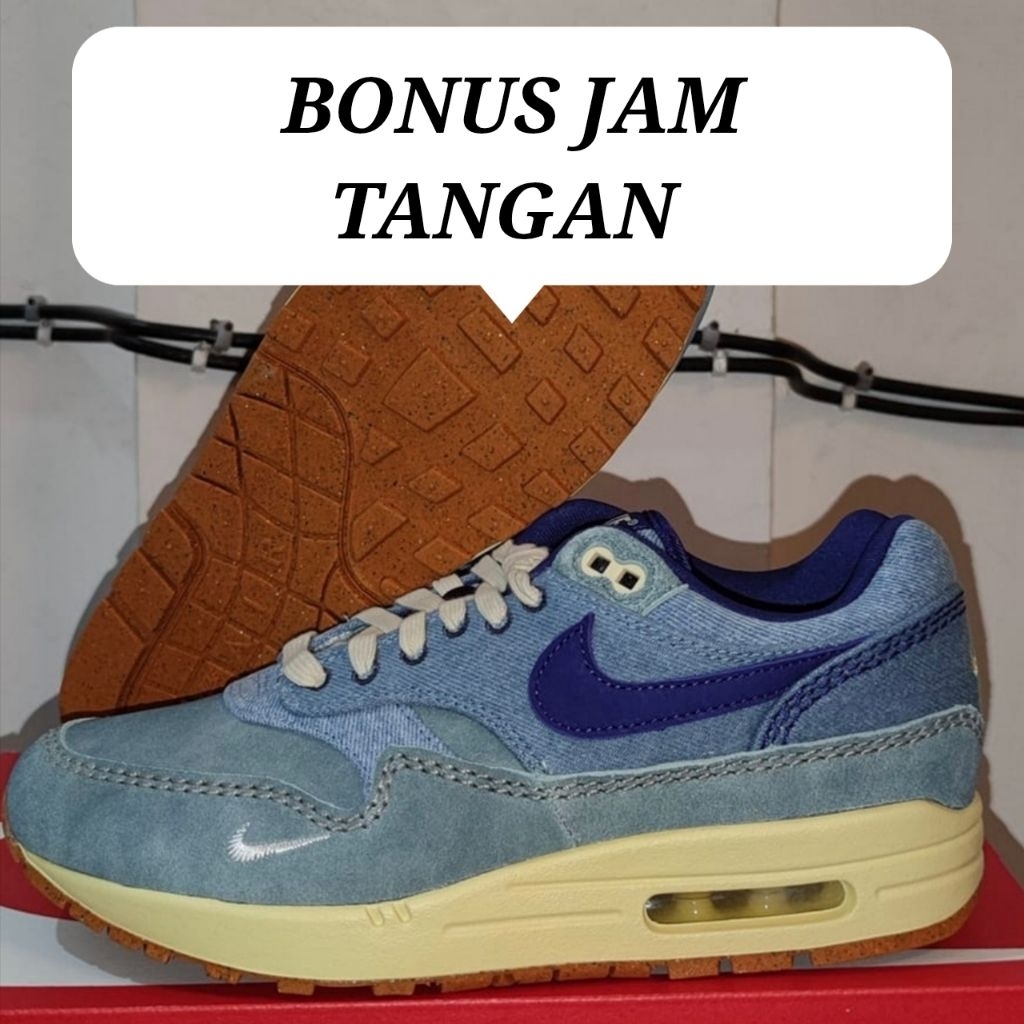 Sepatu Nike air max 1 premium dirty denim