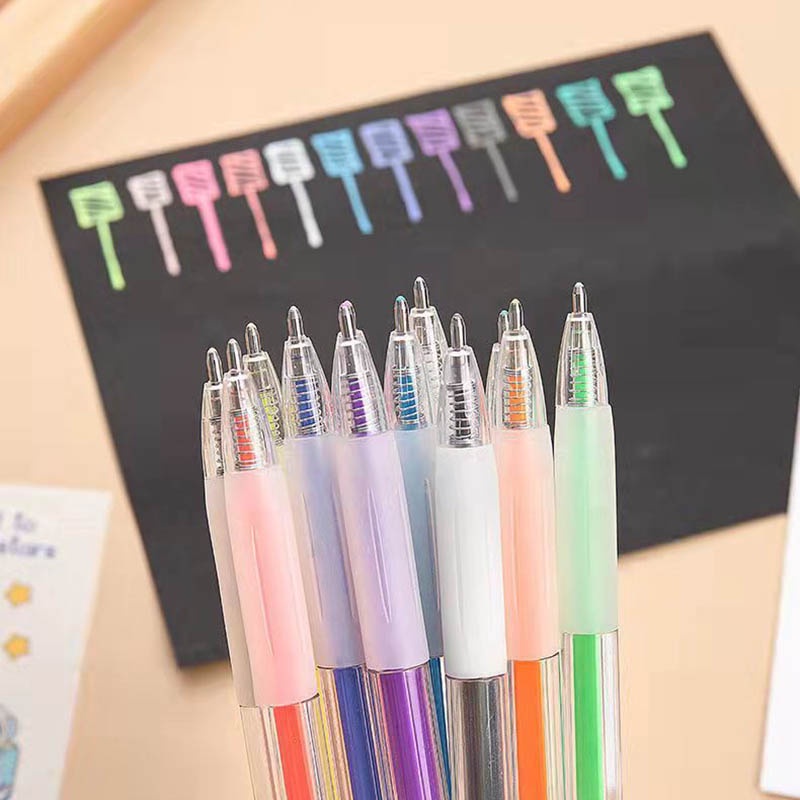 6PCS Pen Pulpen Marker Jelly 3D Warna Warni Untuk Pelajar