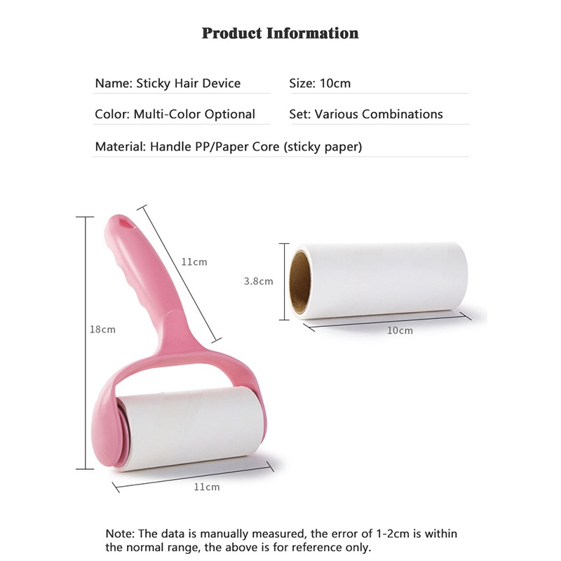 Alat Pembersih Bulu Roller Pembersih Bulu Pakaian Roller Bulu Kucing Di Baju Sticky Roll Refill/Debu, lint roller refill