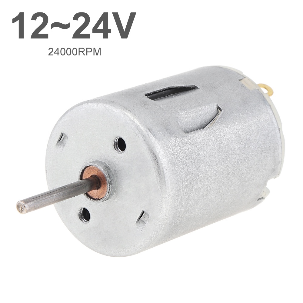 R280 Motor DC 12-24V 24000RPM Motor Mikro Kecepatan Tinggi Untuk DIY Mainan Mini Fans Juicer Pompa Air Kecantikan Instrumen Elektrik