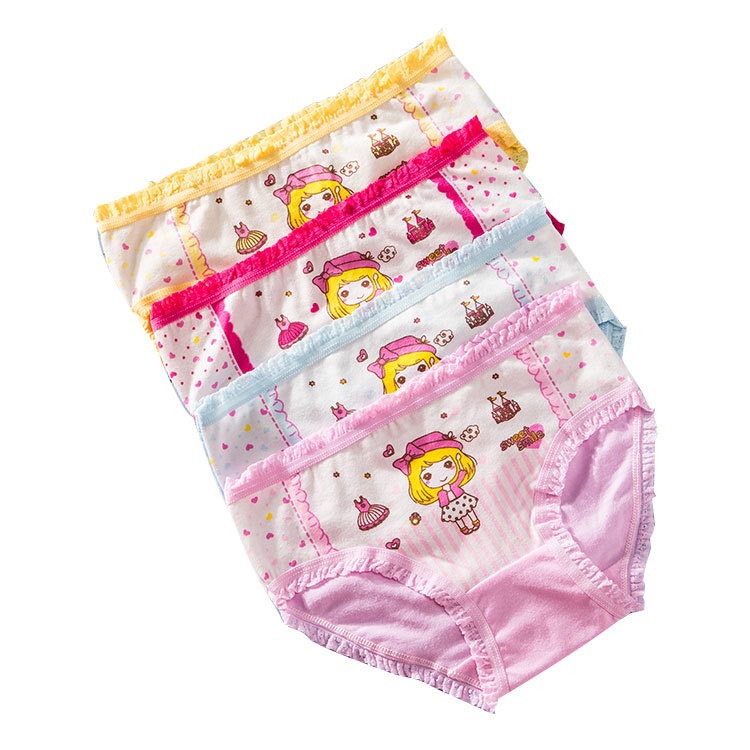 1234OS - CD celana dalam anak perempuan bahan katun halus 2-12 Tahun .