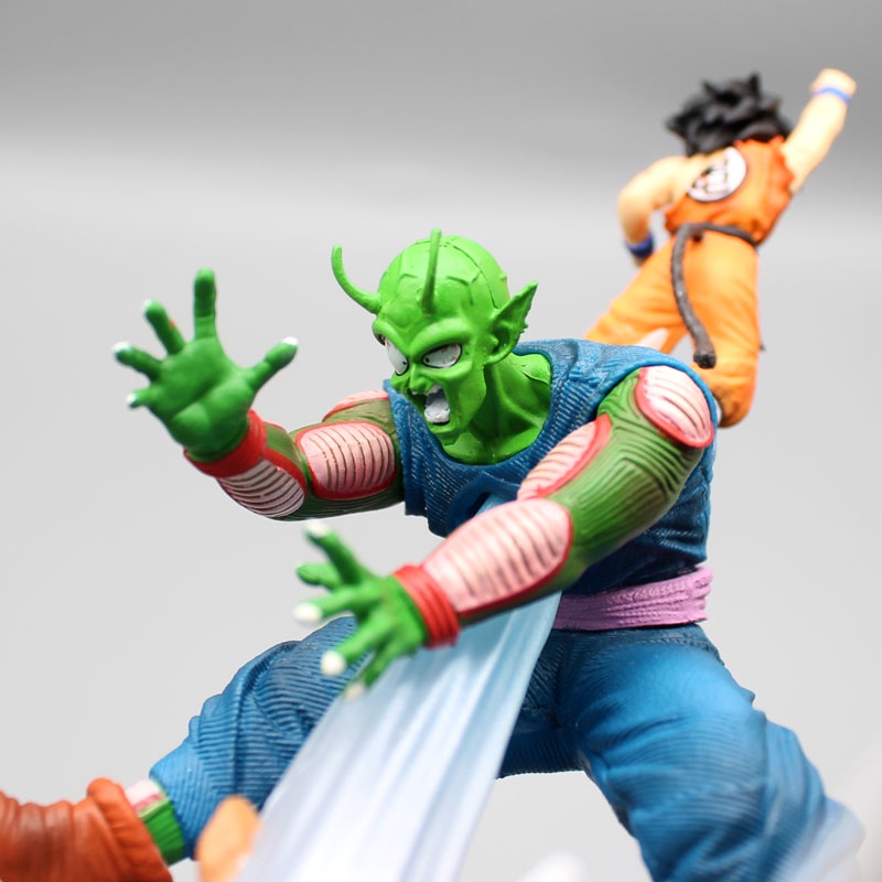 Menyala 25 cm Anime Dragon Ball Z Anak Son Goku VS Piccolo GK Patung Pvc Action Figure Koleksi Model Mainan