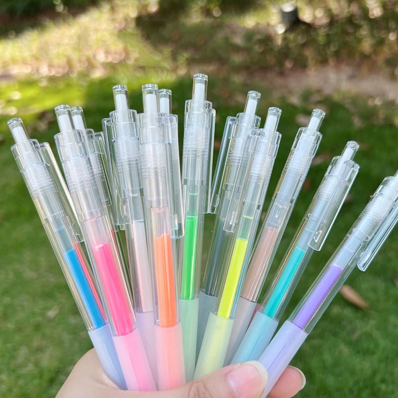 6PCS Pen Pulpen Marker Jelly 3D Warna Warni Untuk Pelajar