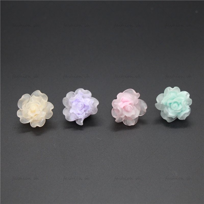 12 Pcs Baru Bercahaya Tinta Celup Buram Mawar Bros Syal Jarum Panjang muselin alloy needle