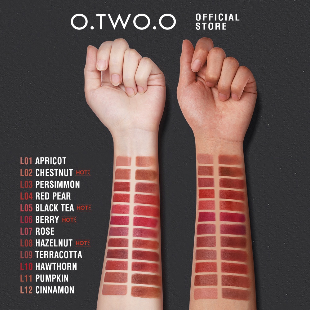 ❤ MEMEY ❤ O.TWO.O Lipstick 2 in 1 Splendid Matte Double-Ended Lip Glaze And Lipstick || Liquid Matte Misty Velvet