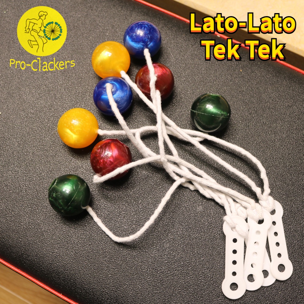 [Grosir Pabrik]lato Lato Toy Mainan Jadul Game Lato Lato Big Size with Handle Glow in The Dark