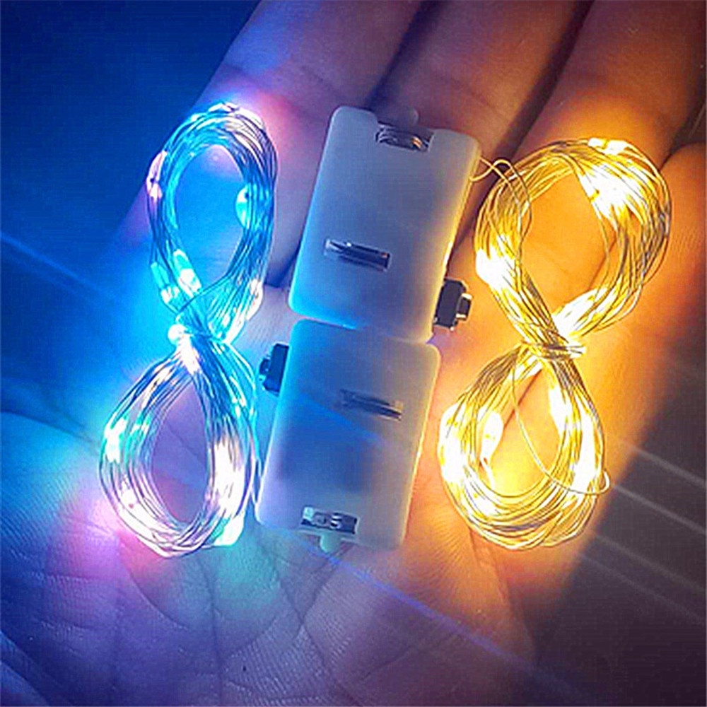 Multicolor Lampu Led Hias String Hadiah Pesta Ulang Tahun DIY Ambience Decorative Lamp 5pcs1m/2m