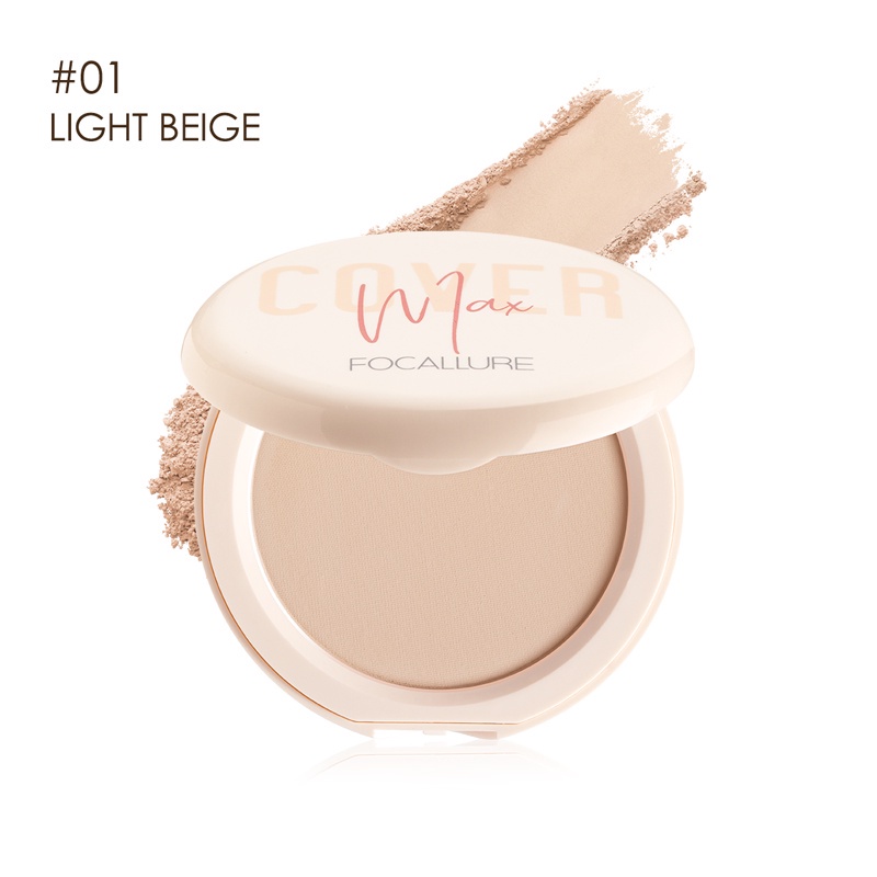 NIK - Focallure Matte Compact Powder Pressed Powder Oil Control Lightweight Two Way Cake Flawless Powder FA155 BPOM ORIGINAL