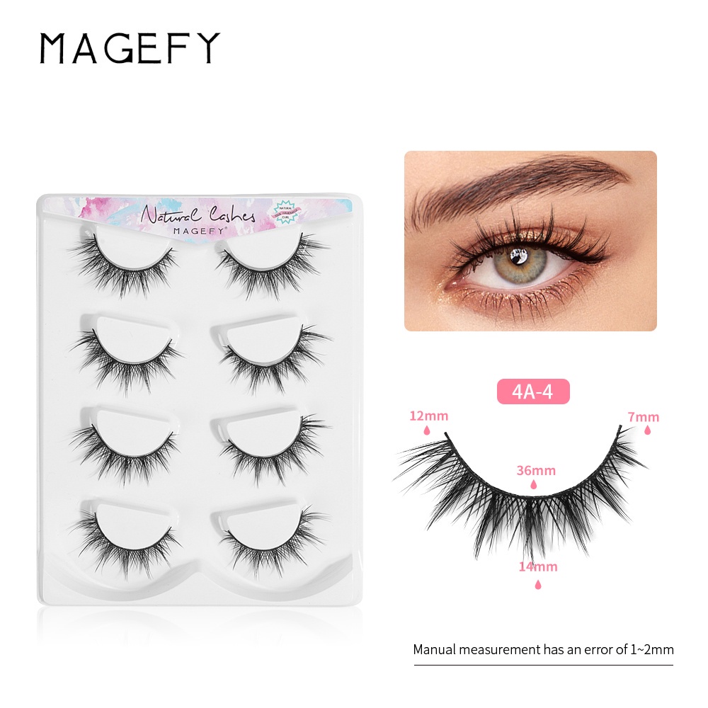 CSP128 – Magefy Bulu Mata Palsu Fake Eyelashes 4 pairs pasang