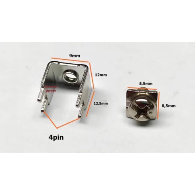 20pcs Terminal M4+Terminal Konektor Konektor Sekrup