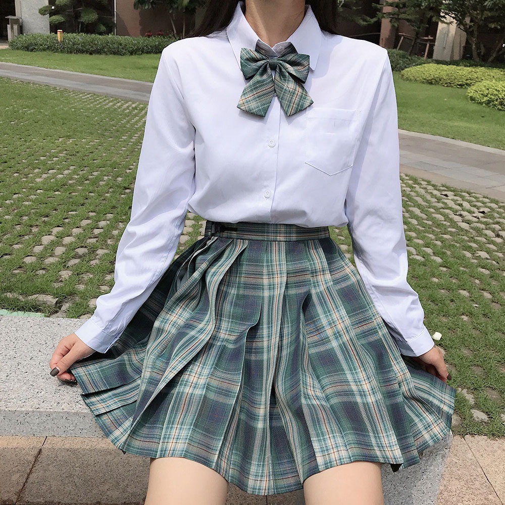 School Uniform Set Japanese Student Long Sleeve Sexy Jk Uniform School Clothes Pleated Skirt Seifuku