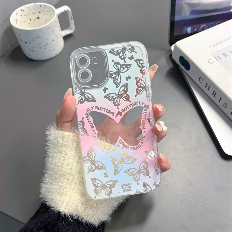 Soft Case Tpu Anti Jatuh Untuk Huawei Y9 Prime 2019 Nova 9 8 7i 7 Se Pro Nova 5T 4e 3e 3i Y7A Y9s P30 Lite Mate 40 30 P40 P30 Pro Honor 8XIns Dream Butterfly Shell Pattern Phone Case