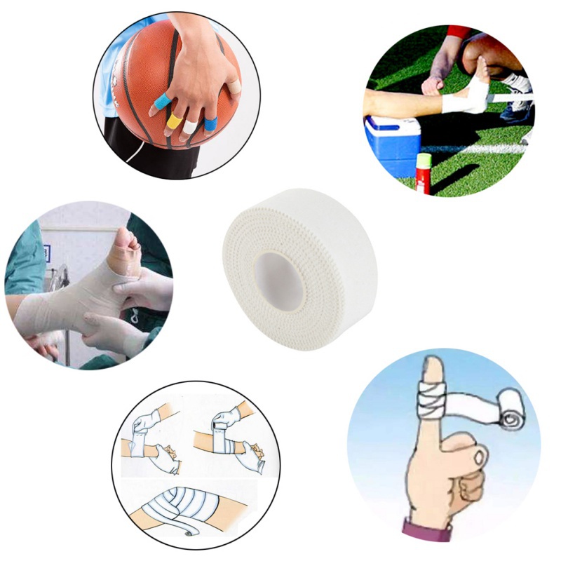 5pcs Finger Tape Wrist Tape Taping Olahraga Olahraga Tapping Support Olahraga 4.5 Meter  Tapping Volly Perban Elastis Jari Tangan 5cm X 4.5m