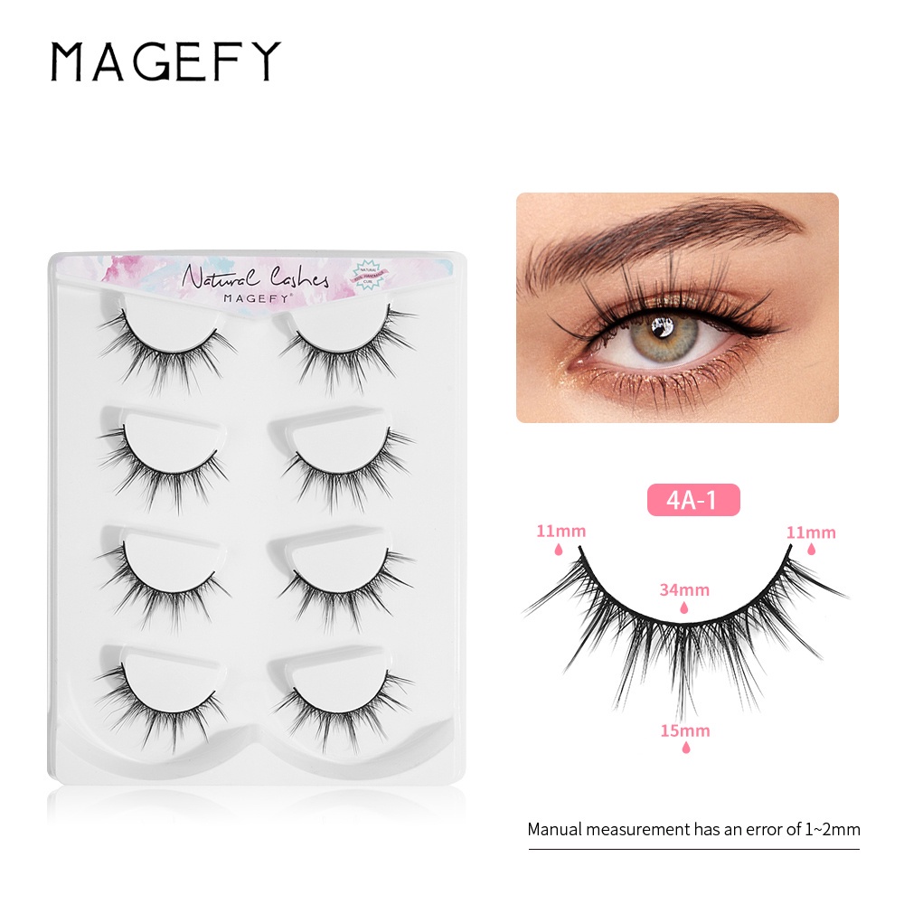 CSP128 – Magefy Bulu Mata Palsu Fake Eyelashes 4 pairs pasang