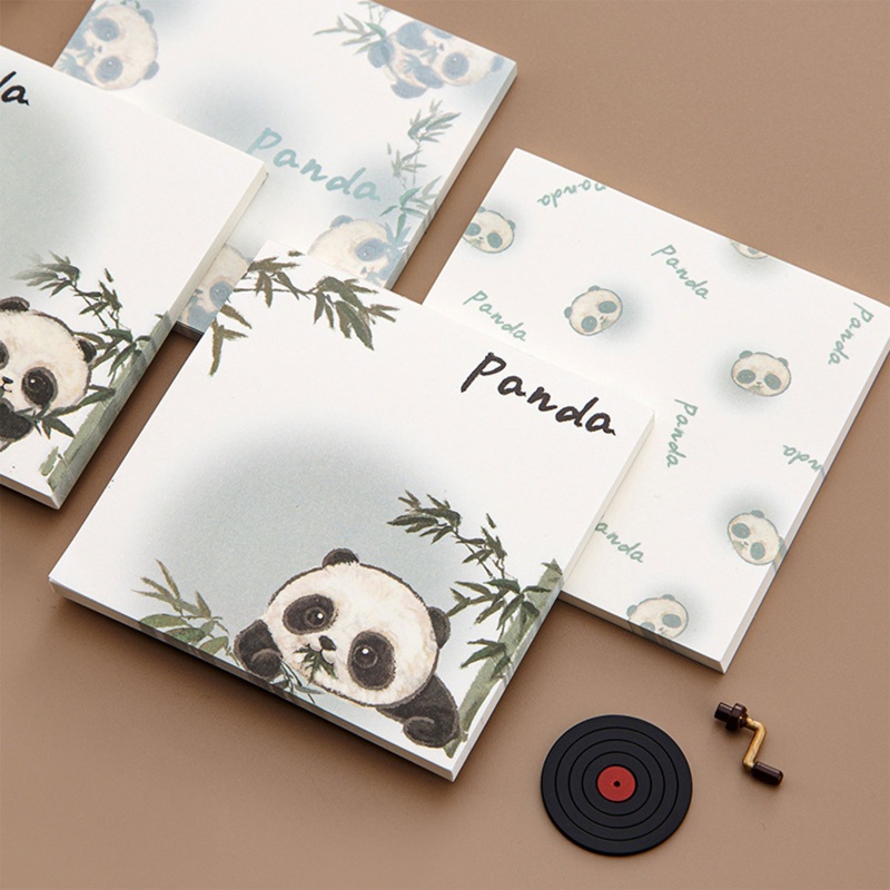 Kartun Panda Sticky Note Pad Perekat Pesan Notes Sobek 50lembar Alat Tulis Sekolah