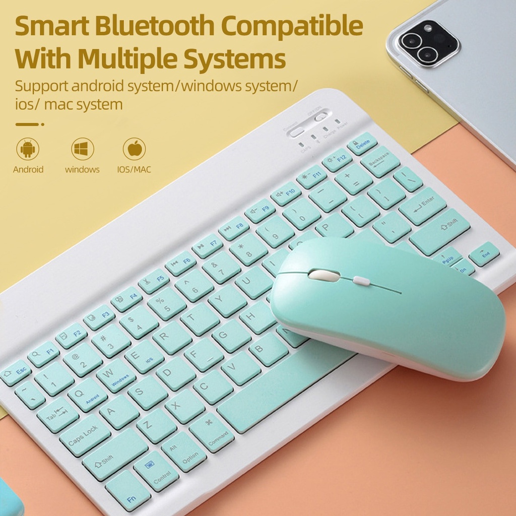 Mouse Bluetooth Untuk iPad Samsung Huawei Lenovo Android Windows Tablet Baterai Mouse Nirkabel Untuk Komputer Notebook