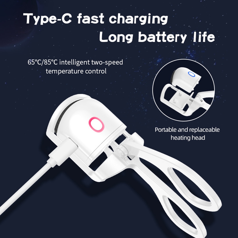 Electric Heated Eyelash Curler EC1 Penjepit Bulu Mata Pelentik Bulu Mata Jepitan Bulu Mata Lashes Elektrik Wireless Type-C Charging Long Battery Life