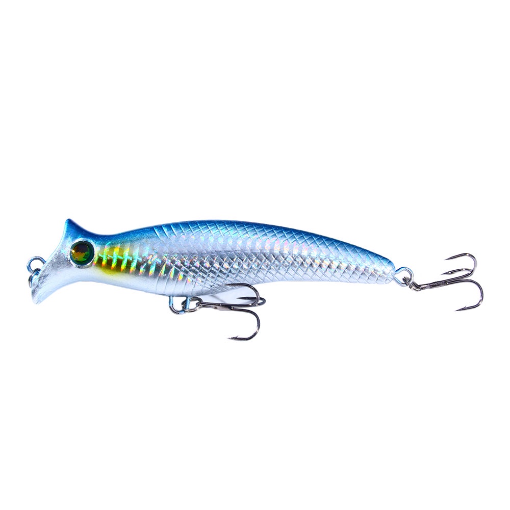 Hengjia 1Pcs Topwater Memancing Umpan 12.5cm 20g New Mininow Artificial Popper Umpan Pancing Bait Bass Keras Palsu Umpan