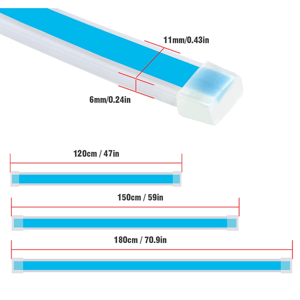 1.5m/1.8m Mobil drl led strip Lampu Untuk Penutup Fleksibel Penutup Mesin Mobil Dekorasi Lampu Depan universal Siang Hari Berjalan Lampu