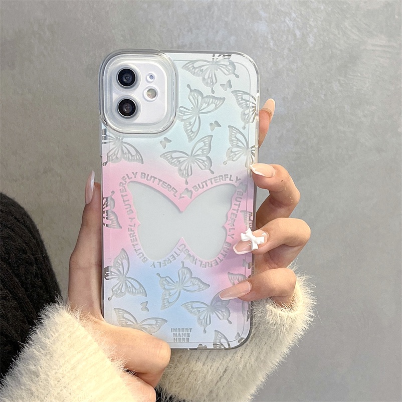 Soft Case Tpu Anti Jatuh Untuk Huawei Y9 Prime 2019 Nova 9 8 7i 7 Se Pro Nova 5T 4e 3e 3i Y7A Y9s P30 Lite Mate 40 30 P40 P30 Pro Honor 8XIns Dream Butterfly Shell Pattern Phone Case