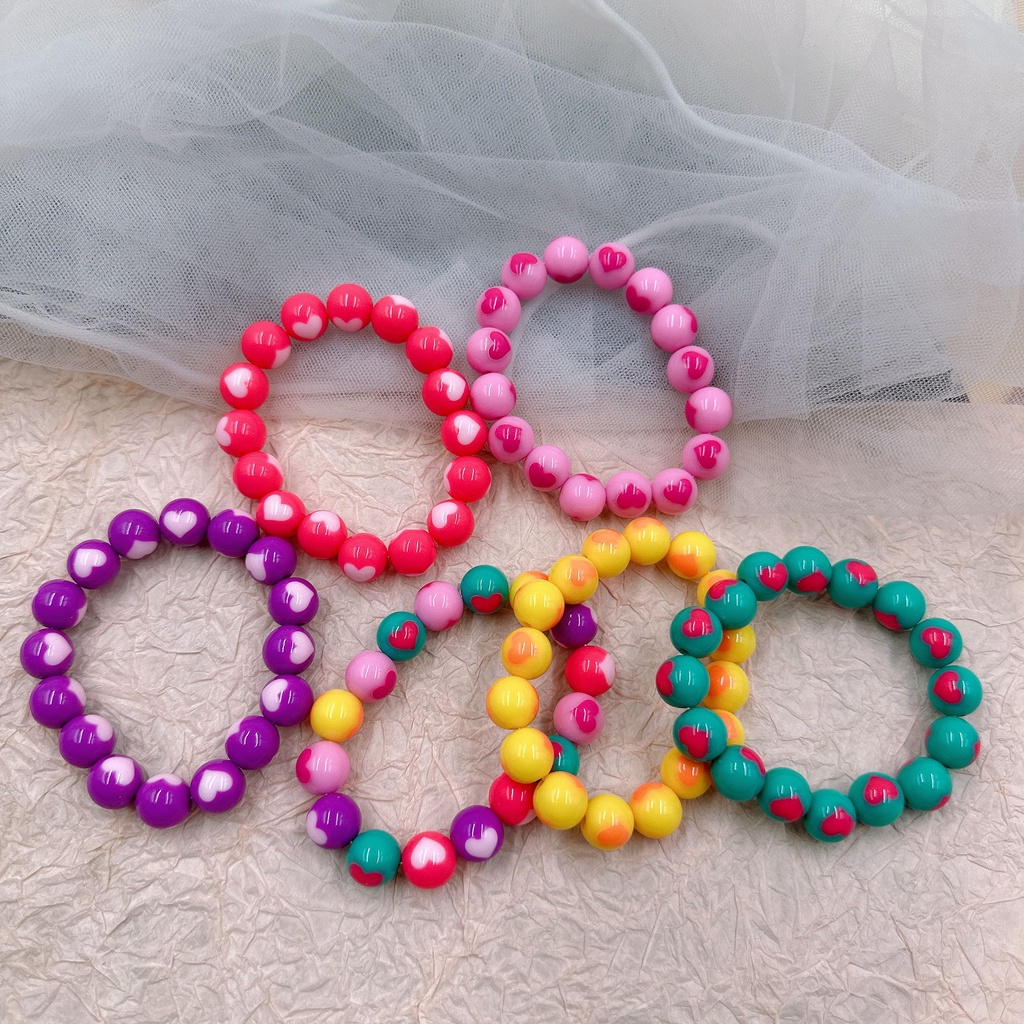 Love Beads Hand String Akrilik DIY Handmade Manik-Manik Gelang