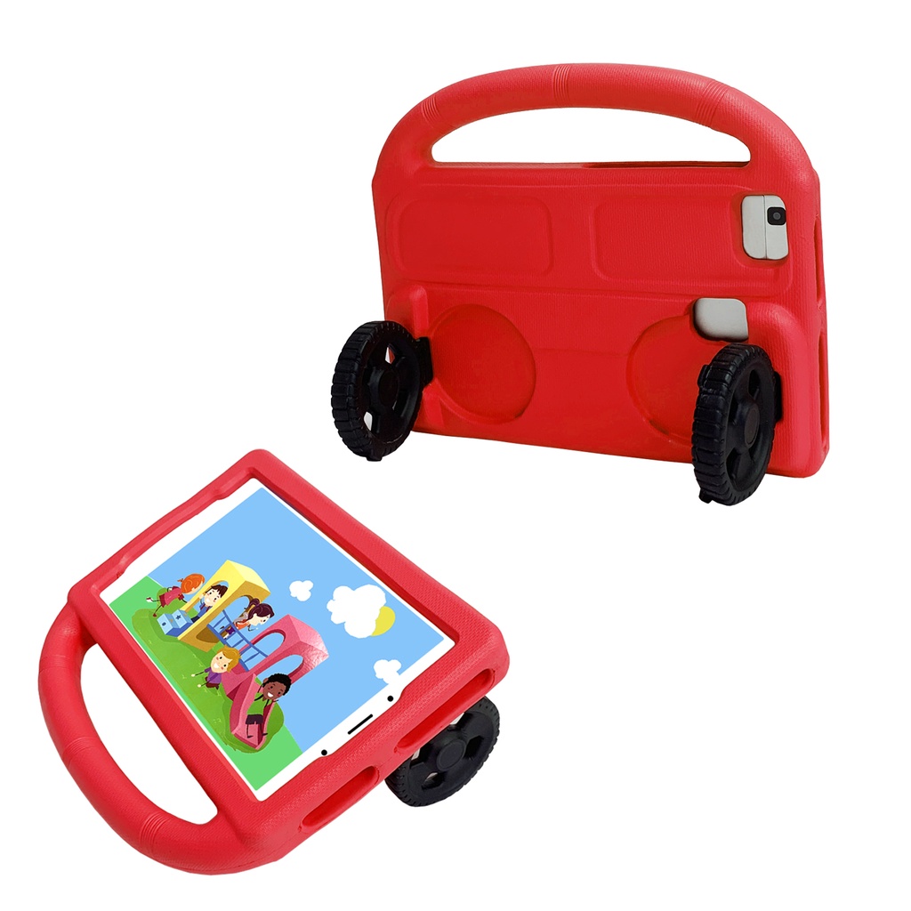 Untuk Amazon Api HD8 (2016 /2017 /2018) 8.0 &quot;HD8 6th 7th 8th Gen Fashion Tablet Perlindungan Anak-Anak Portable Wheel Stand Case Bahan EVA Penebalan Shockproof Cover