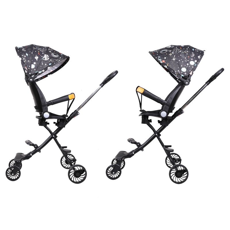 Mmflight Stroller Baby 2 Arah Kereta Dorong Bayi Traveling Dilipat (Bisa Duduk Dan Berbaring)