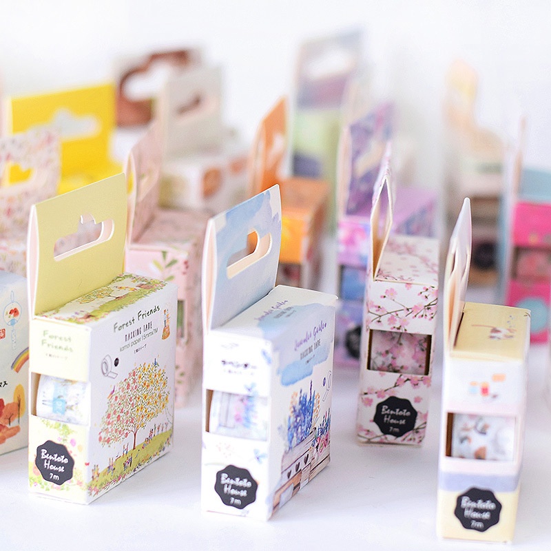 

Masking Tape Motif Aesthetic Bentoto House | Washi Tape | Decoration | Journal | Diary | Scrapbook Part 2
