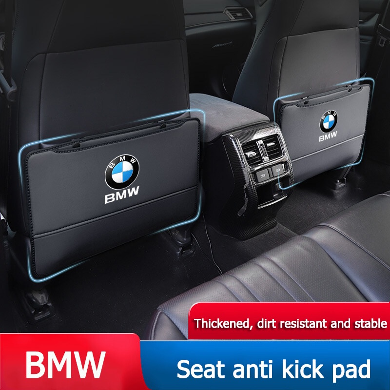 Untuk BMW X1 X2 X3 X5 3seri 5seri F10 F11 F18 F10 F11 F30 F31 PU Leather Anti-Anak-Kick Pad Untuk Mobil Tahan Air Kursi Back Protector Cover Auto Anti Lumpur Kotoran Bantalan Dengan Storag