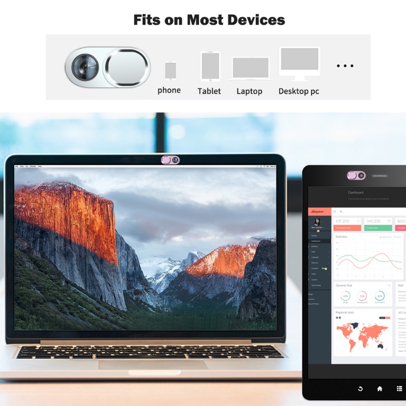 [Harga Grosir] [Unggulan] Penutup Perlindungan Privasi Kamera Webcam Mini Penutup Lensa Ponsel Slider Rana Penutup Stiker Kamera Ultra-Tipis Untuk Laptop Tablet Ponsel