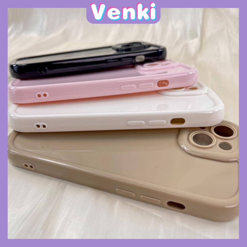 Case iPhone 11 Pro Max TPU Soft Simple Case Glossy Bubble Case Pink White Brown Black Camera Protection Shockproof For iPhone 14 13 12 11 Plus Pro Max 7 Plus X XR