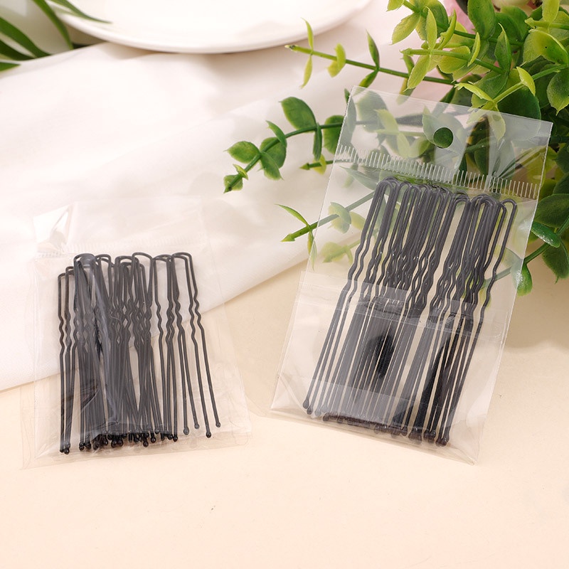 20 Pcs Hitam U-clip non-turning Hair pin ball head Tetap Jepit Rambut U-clip hairpin Aksesoris Rambut Grosir