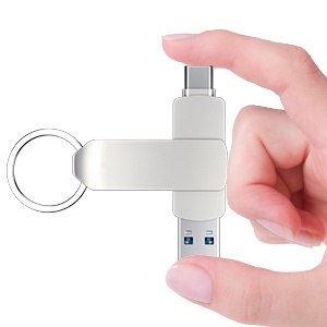 Flashdisk 2in1 OTG metal Tipe-c USB dual Flashdisk OTG USB Flash Drive high speed