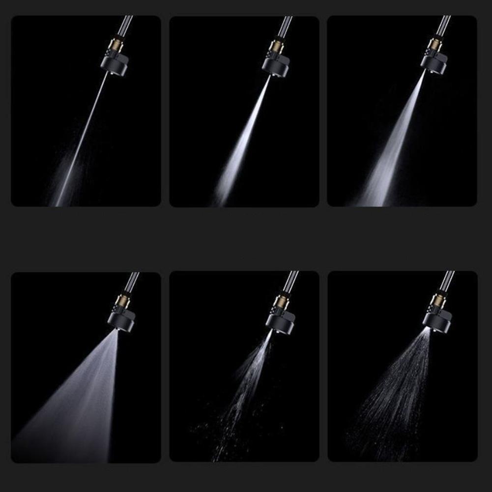 6in1 Car Spray Water Nozzle Rumah Taman Mobil Aksesoris Mobil Multi-Fungsional High Pressure Cleaner Nozzle Adjustable Nozzle Car Cleaning Nozzle High Power Washer Cleaning