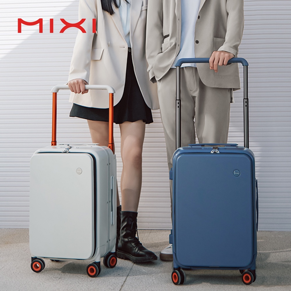 Mixi Koper Cabin buka depan aluminum frame wide handle M9275 20"