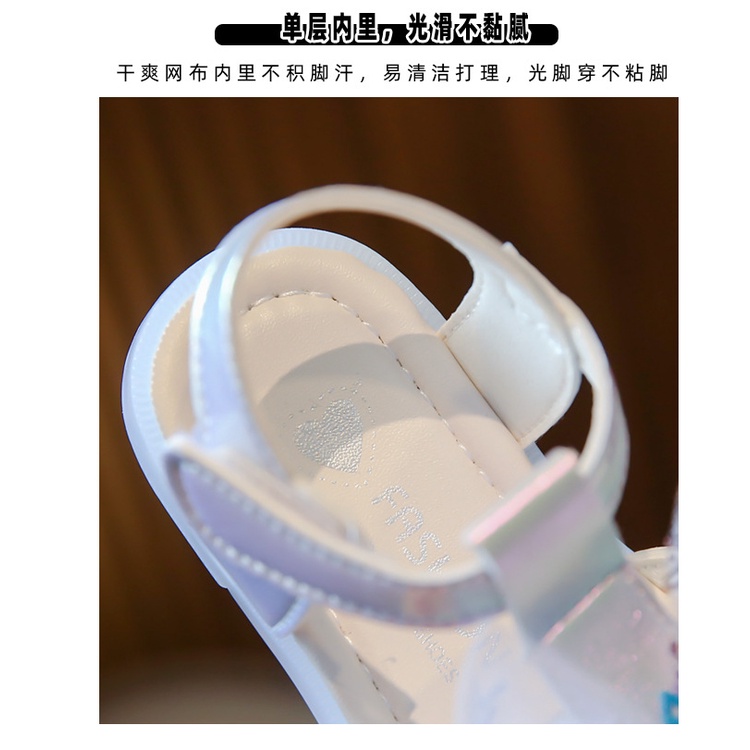 [PRINCESS KESLI]Gadis Putri Sandal Gadis Aisha Sepatu Sol Lembut Di Kenyamanan Non-Slip Anak Besar/26-32 Yard