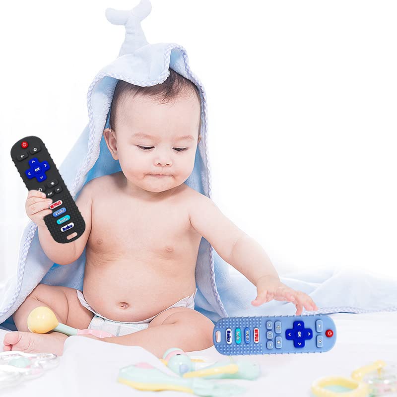 Mainan Bayi Silikon Tumbuh Gigi Bentuk remote control TV