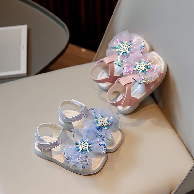 [PRINCESS KESLI]Gadis Putri Sandal Gadis Aisha Sepatu Sol Lembut Di Kenyamanan Non-Slip Anak Besar/26-32 Yard