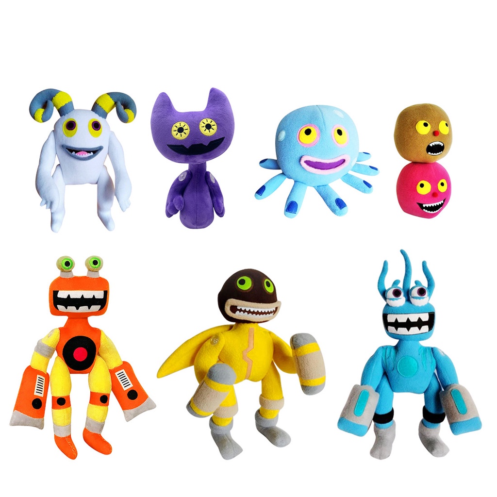 Kawaii Peluches My Singing Monsters Wubbox Plush Toy Cartoon Game Plush Toys Boneka Lembut Horror Game Pintu Boneka Mewah Untuk Anak
