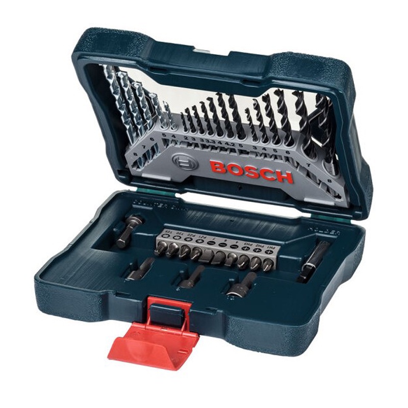 PROMO!!!  Mata Bor Beton BOSCH Set 33 Pcs Masonry Drill Bits - BOSCH Mata Bor Obeng 33 Pcs X-line Mata Bor Dan Mata Obeng Set KOMBINASI