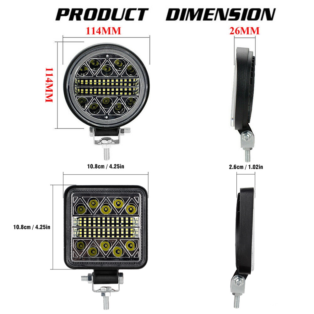 102W Mobil LED Bar Lampu Kerja 12V 24V Led Super Terang Lampu Kerja untuk Truk Jeep Suv atv Traktor Perahu Motor