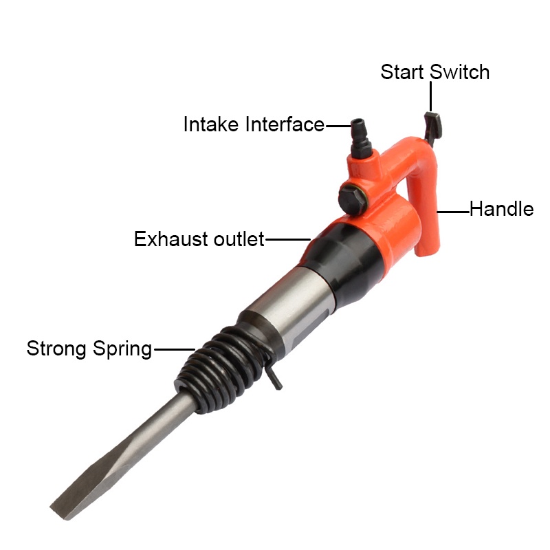 CZ-C4 Industri Kuat Sekop Udara Genggam Kecil Penghilang Karat Alat Pneumatik Air Chipping Hammer Pneumatic Shovel